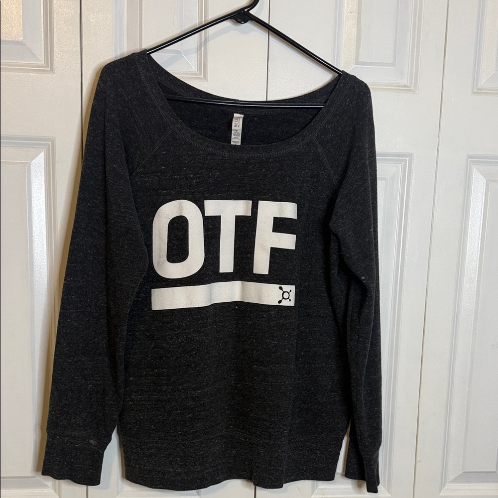 Bella Canvas Black Sweatshirt with White Print